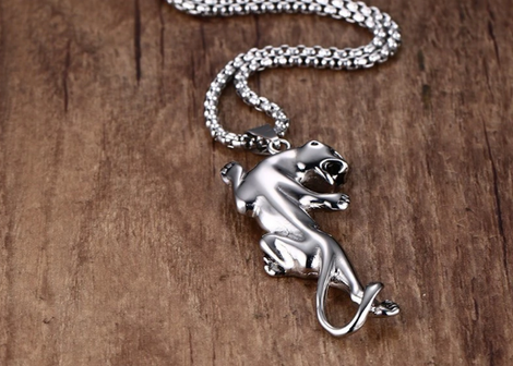 Silver Plated jaguar Necklace - Jewel Jaguar